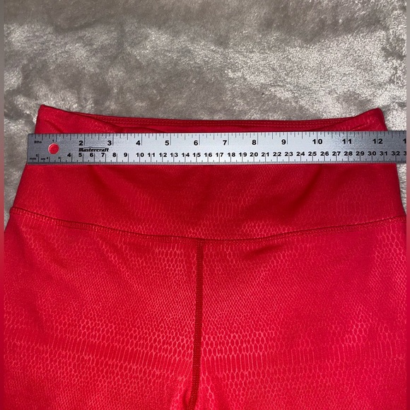 2/$60 Zyia Snakeskin Red Leggings Tights - Picture 4 of 7